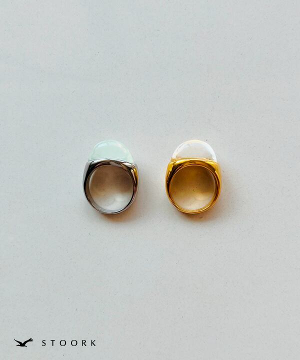 【再入荷】Clear Oval Ring