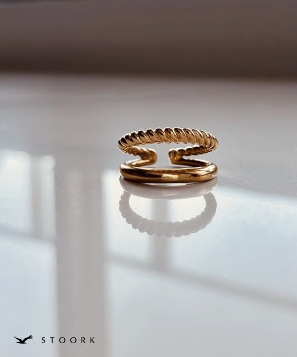 【再入荷】316L Dot Double Ring