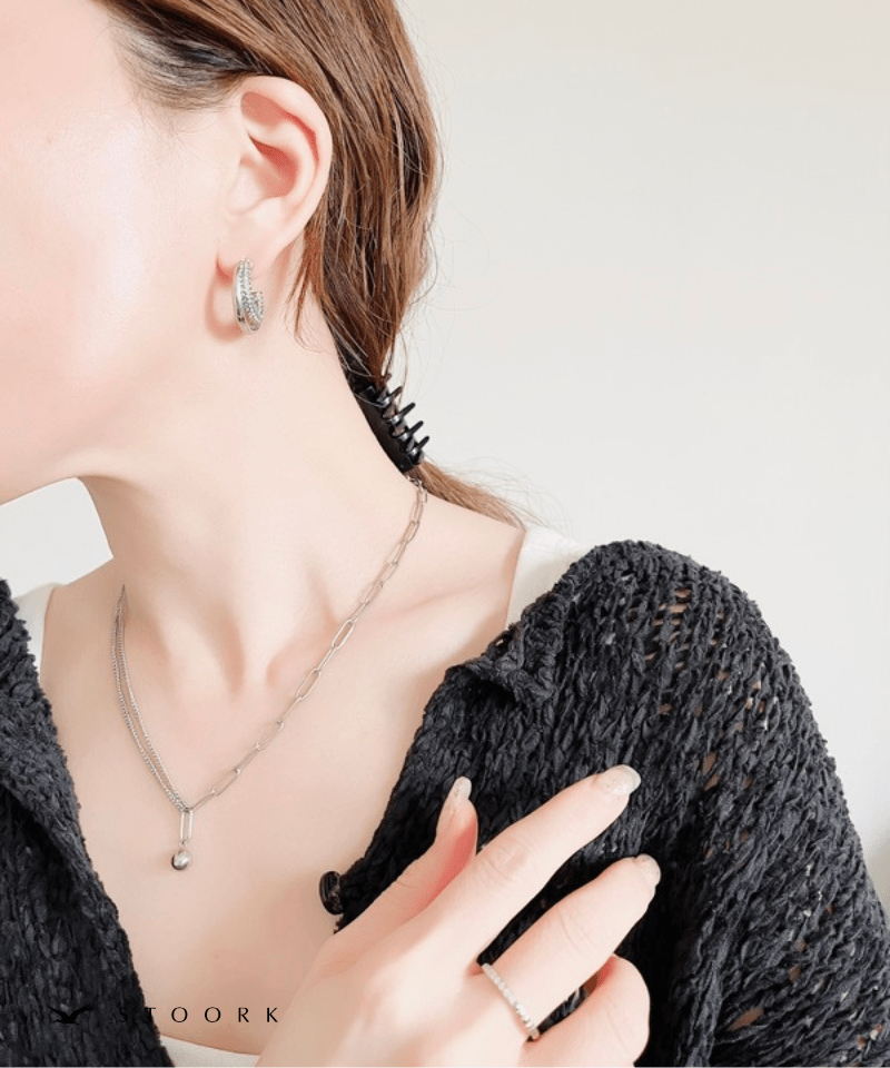 Asymmetry Ball Chain Necklace - stoork
