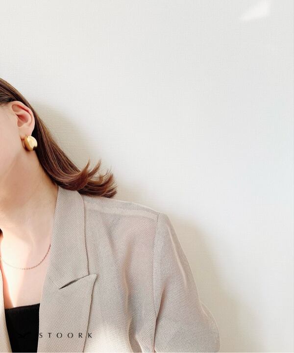 【再入荷】316L Volume Metal Curve Pierce