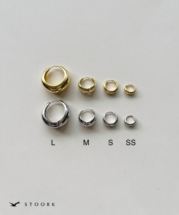 【再入荷】s925 Hoop Pierce_S