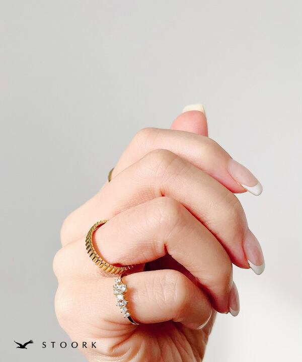 s925 Zircon Pinkie Ring