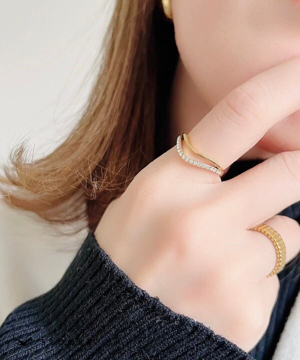 【再入荷】Double V Ring