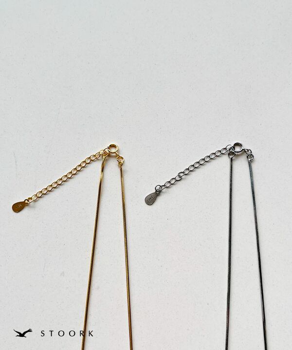 【再入荷】s925 Metal Beans Necklace
