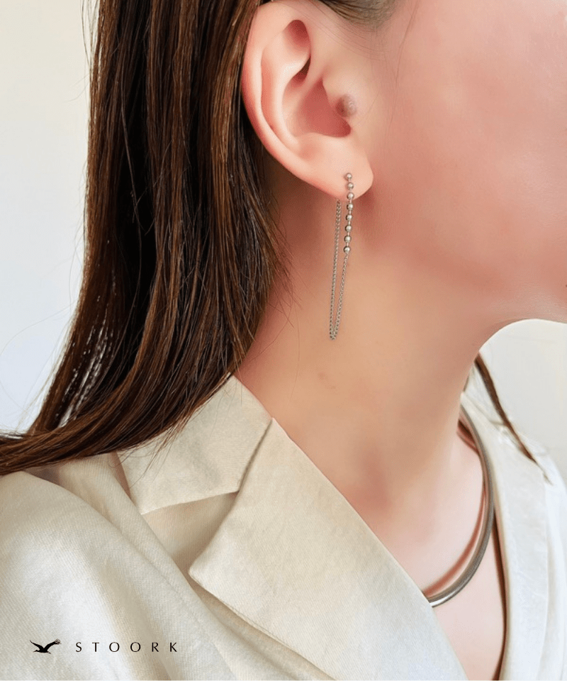 Ball Chain Drape Pierce - stoork