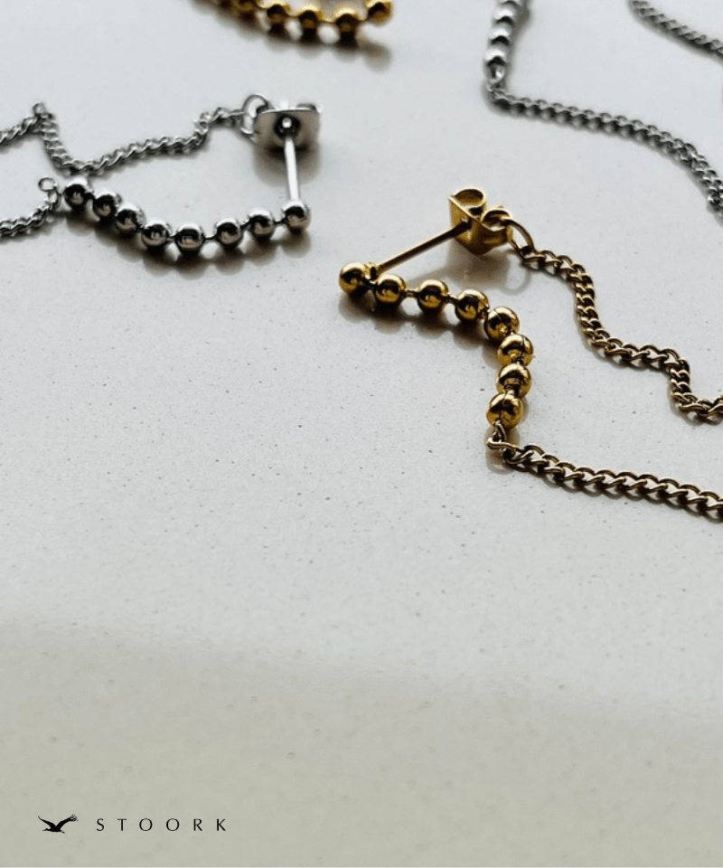 Ball Chain Drape Pierce - stoork