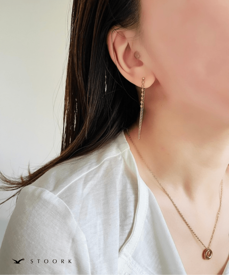 Ball Chain Drape Pierce - stoork