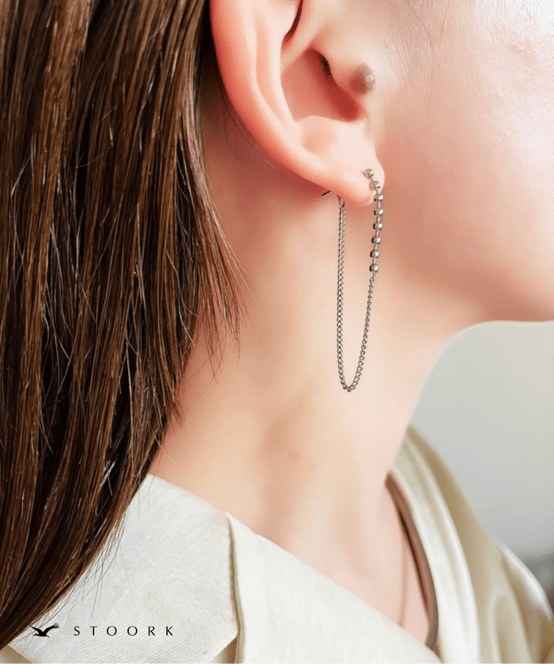 Ball Chain Drape Pierce - stoork