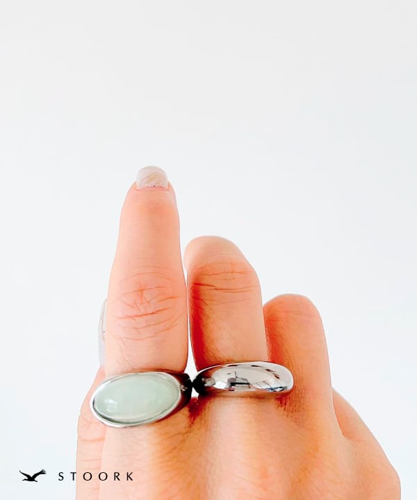 【再入荷】Clear Oval Ring