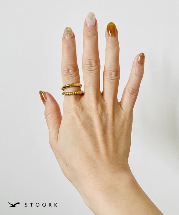 【再入荷】316L Dot Double Ring