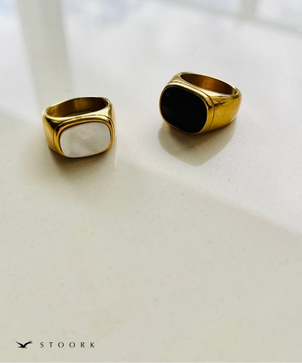 【再入荷】Square Top Ring