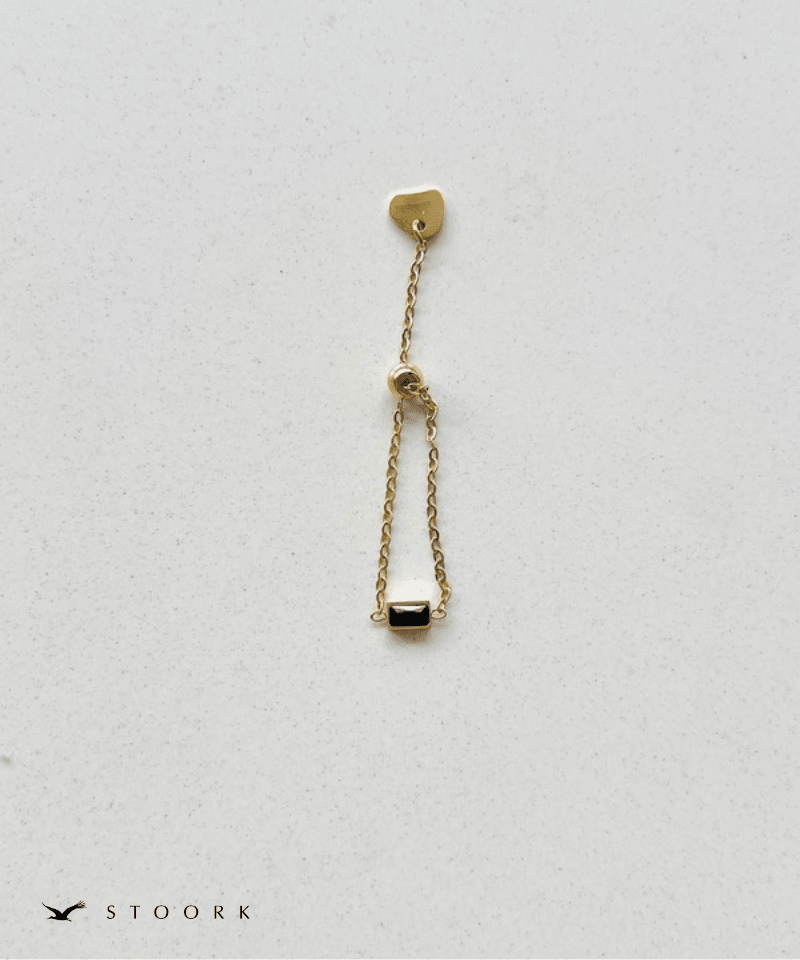 Black Slider Chain Ring - stoork