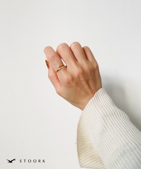 s925 Double Zirconia Ring