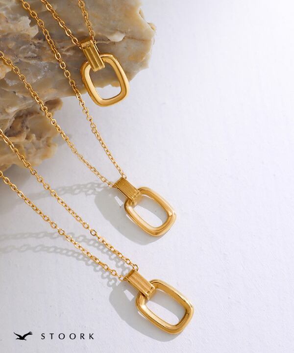 【再入荷】Simple Rectangle Necklace