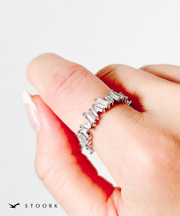 s925 Crystal Zircon Ring