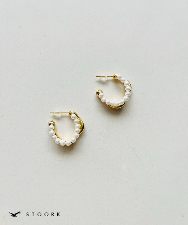 s925 Pearl Zirconia Pierce
