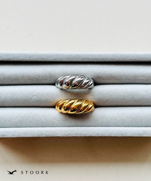 【再入荷】316L Croissant Ring