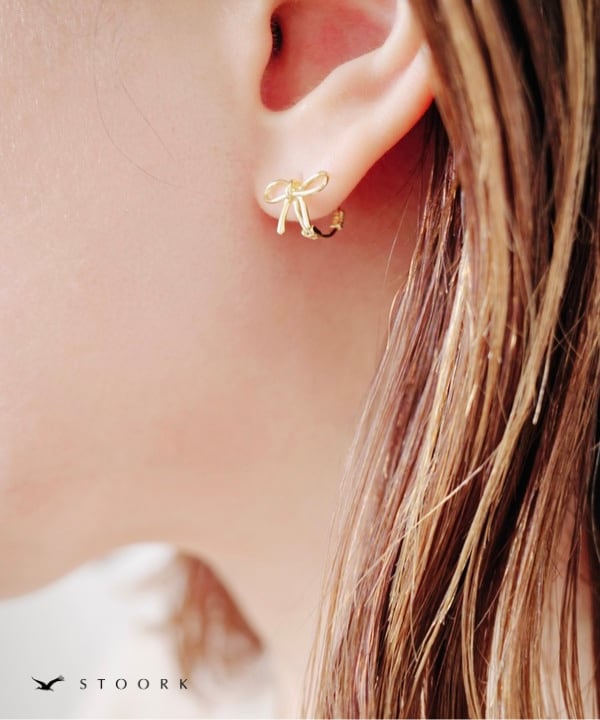 s925 Ribbon Hoop Pierce