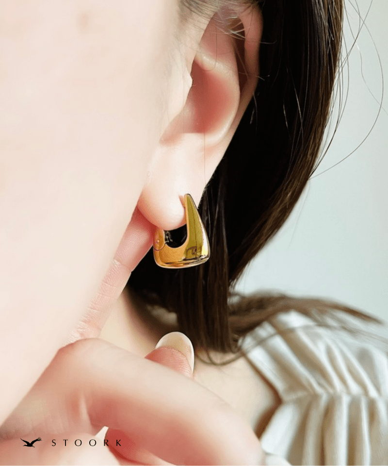 Chunky Drop Mini Hoop Pierce | 金属アレルギー対応アクセサリー通販