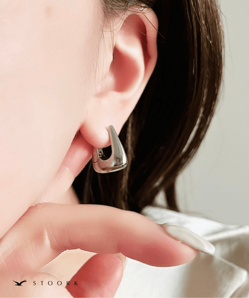 Chunky Drop Mini Hoop Pierce | 金属アレルギー対応アクセサリー通販