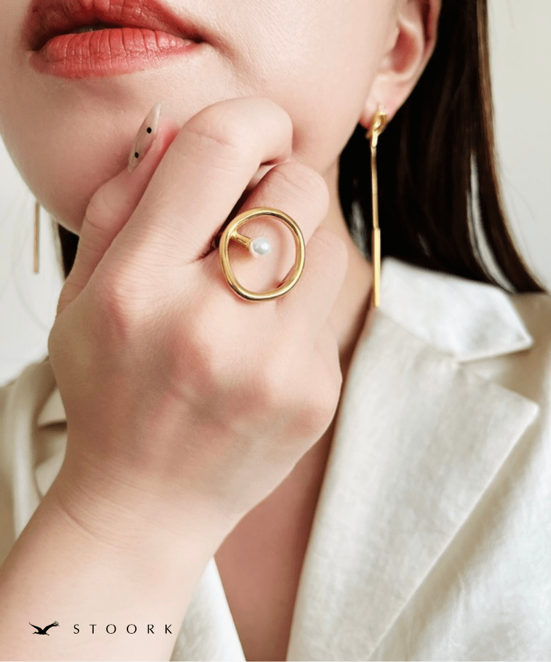 Circle Pearl Ring - stoork