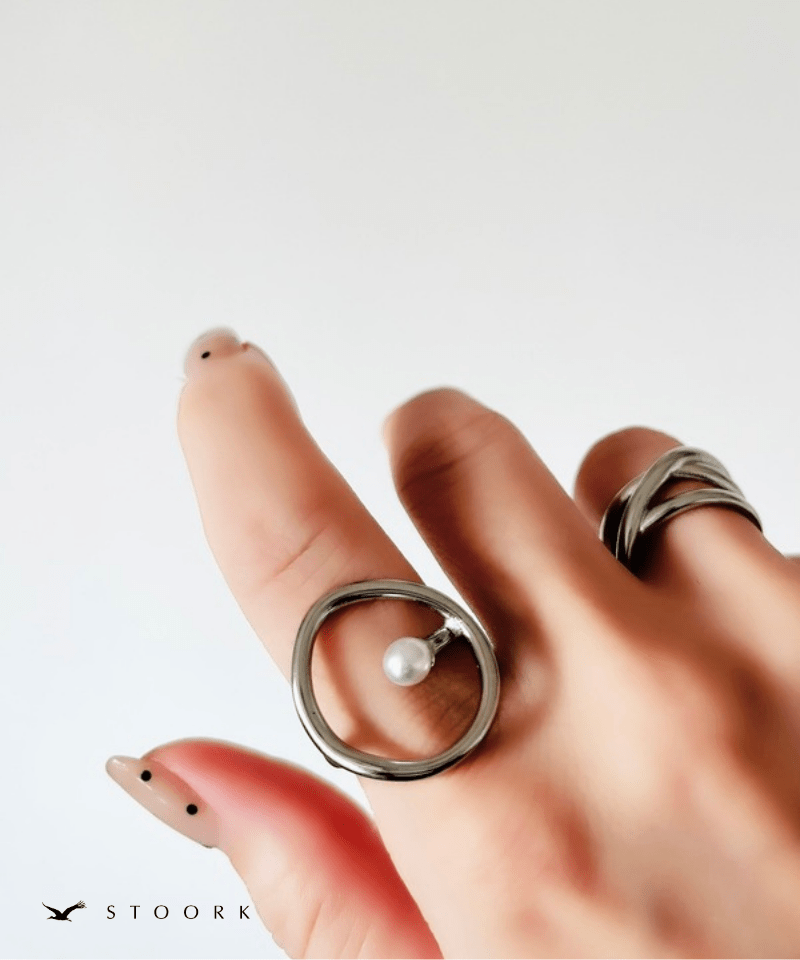 Circle Pearl Ring - stoork