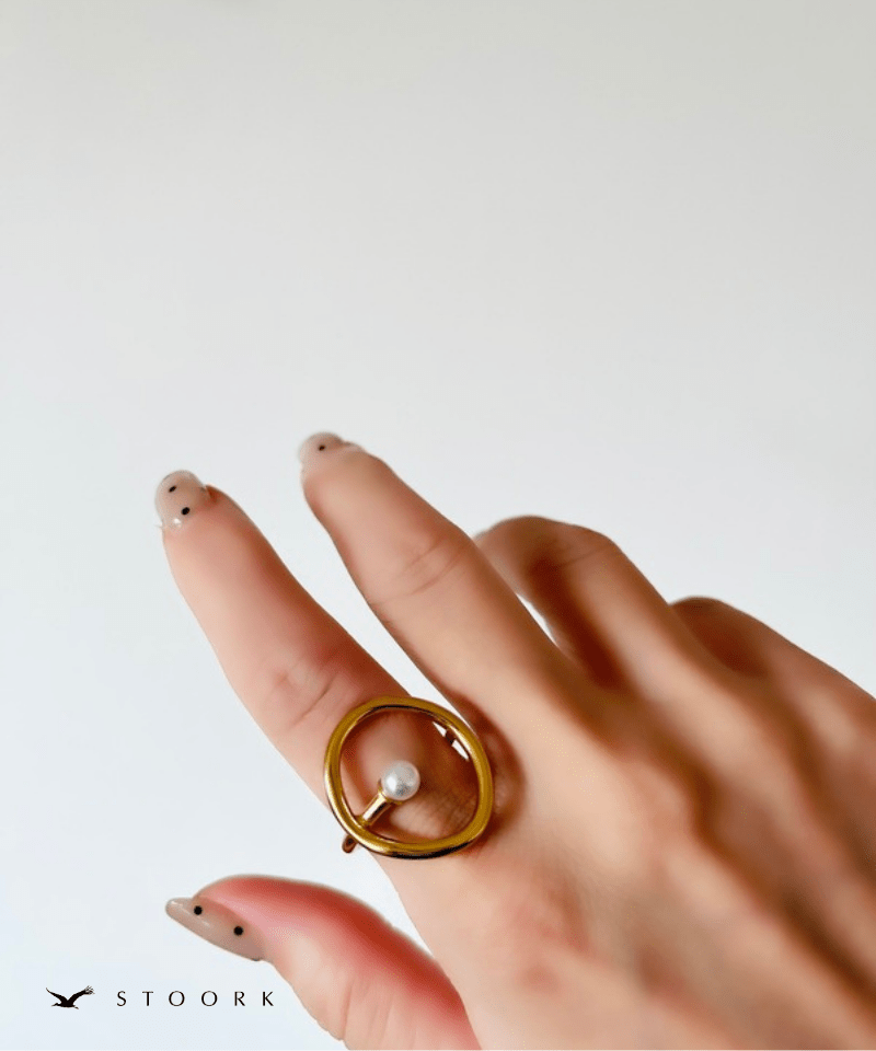 Circle Pearl Ring - stoork