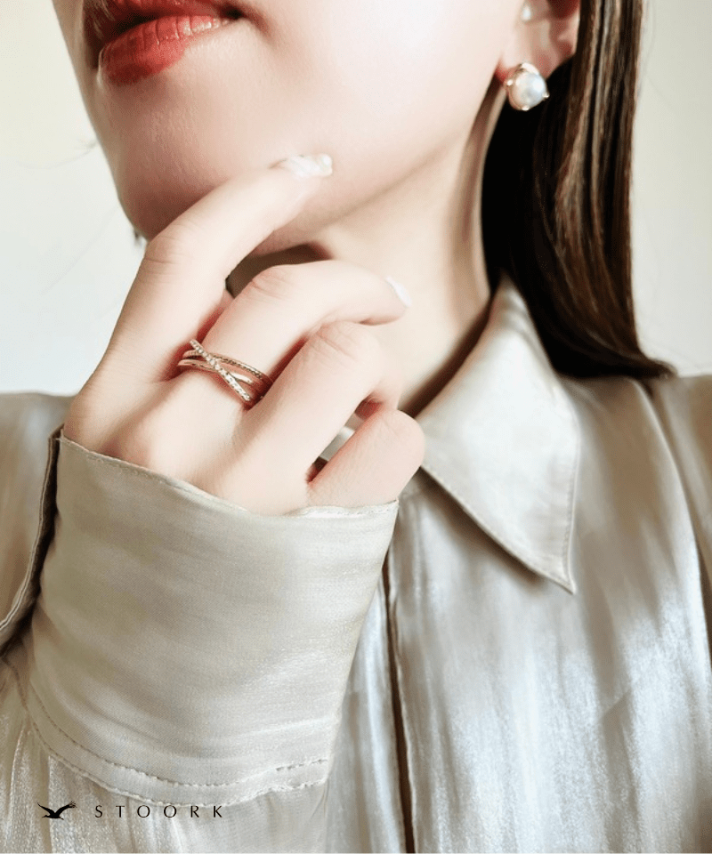 Cross Line Ring - stoork