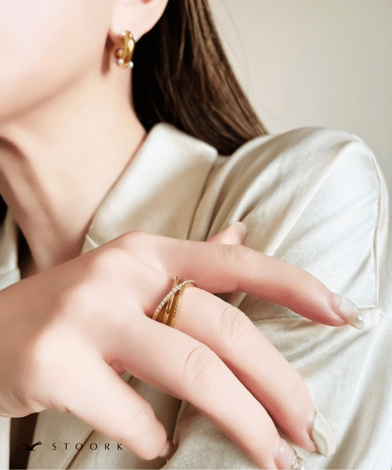 Cross Line Ring - stoork