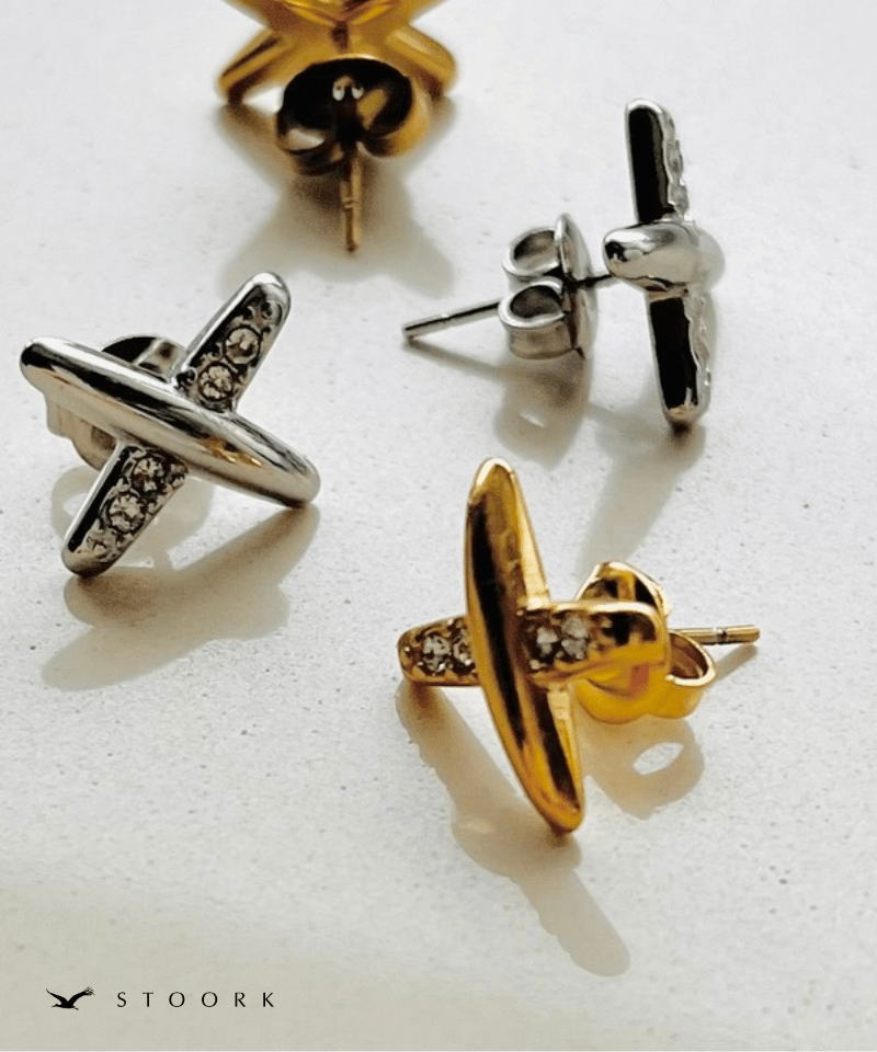 Cross Line Zircon Pierce - stoork