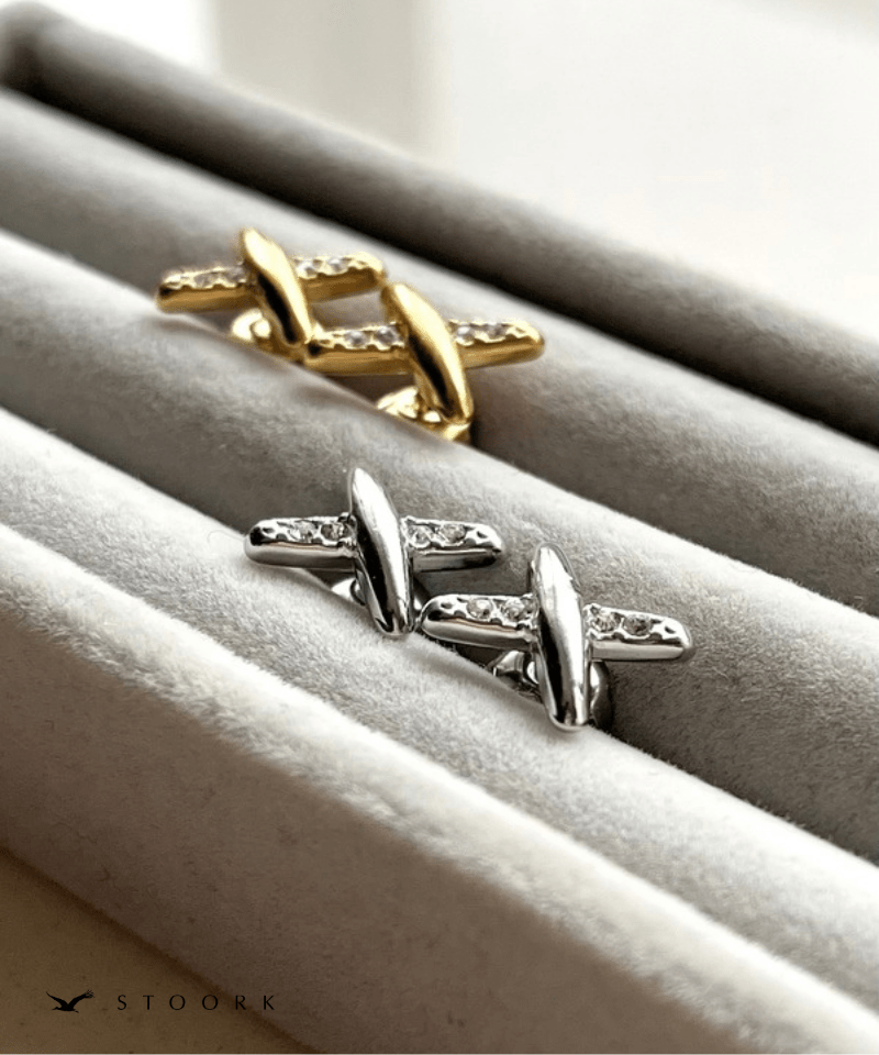 Cross Line Zircon Pierce - stoork