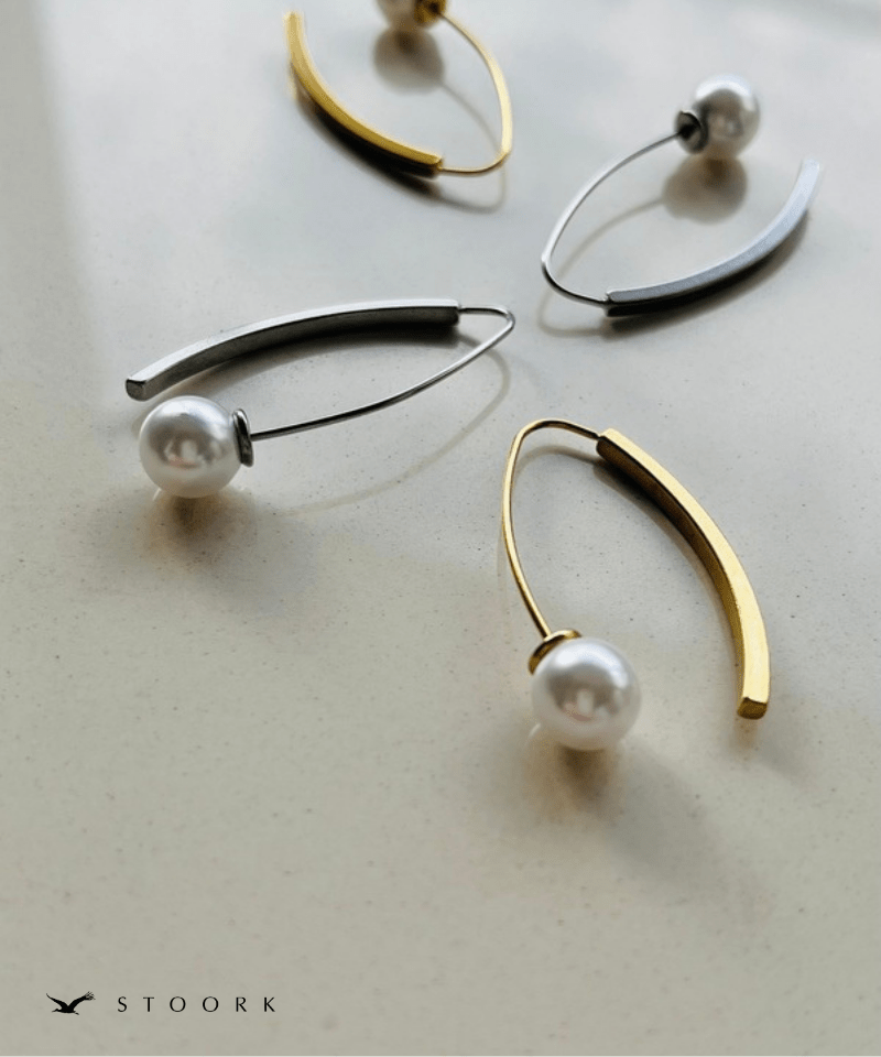 Curve Hook Pearl Pierce - stoork