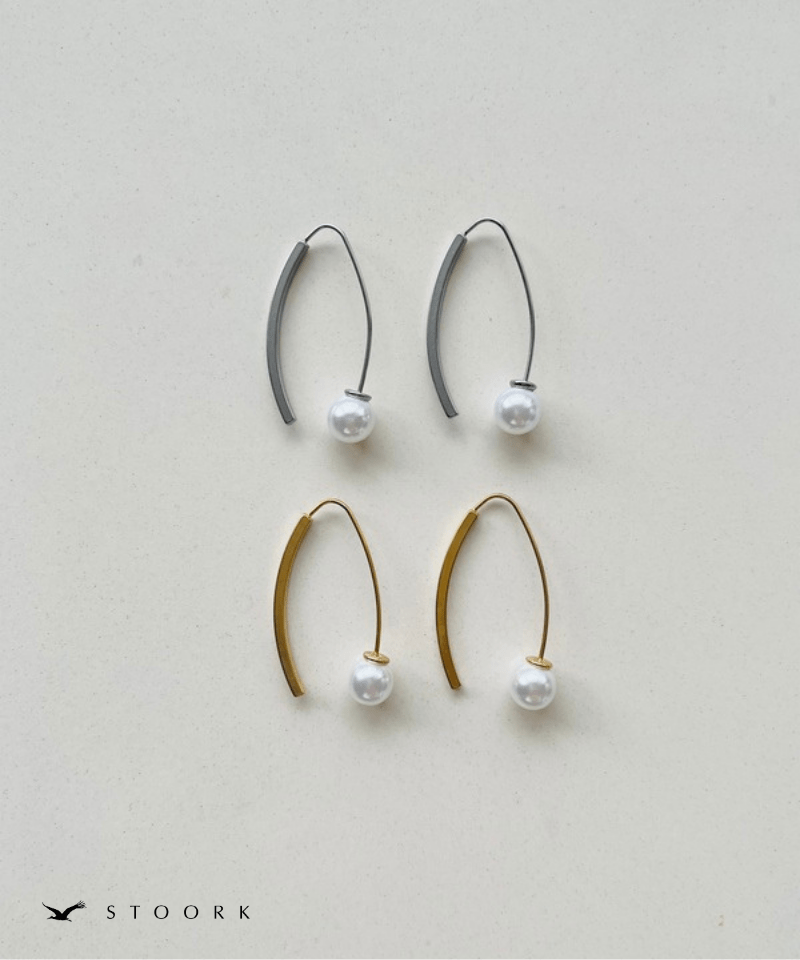 Curve Hook Pearl Pierce - stoork