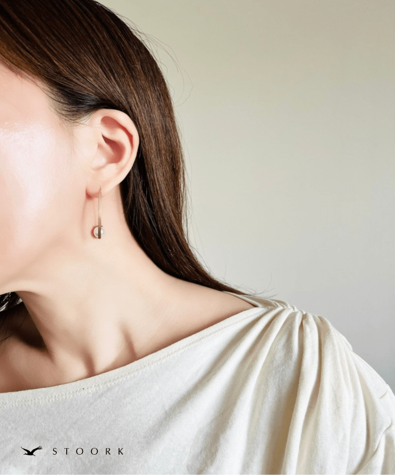 Curve Hook Pearl Pierce - stoork