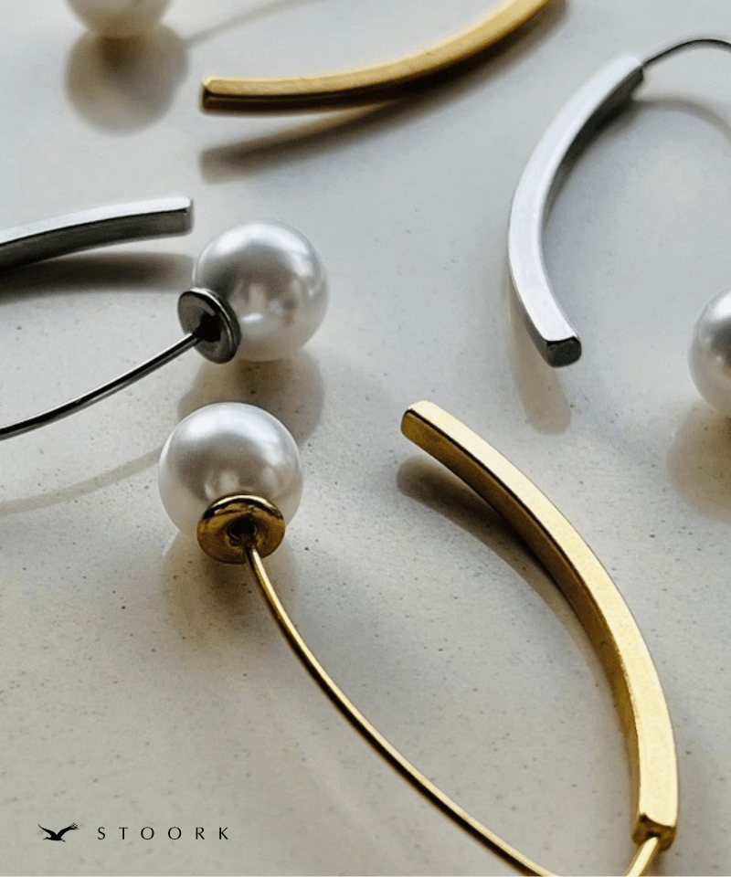 Curve Hook Pearl Pierce - stoork