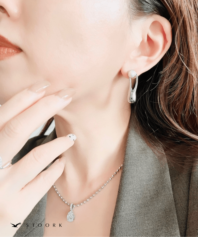 Curve Metal Pearl Pierce - stoork