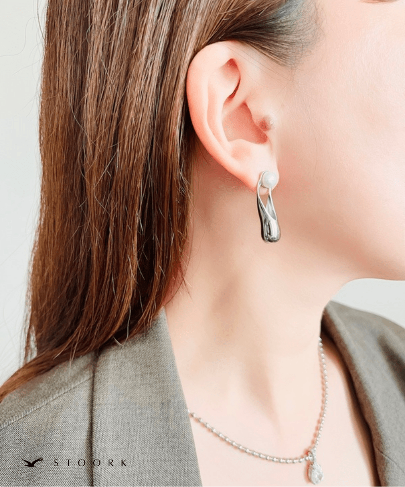Curve Metal Pearl Pierce - stoork