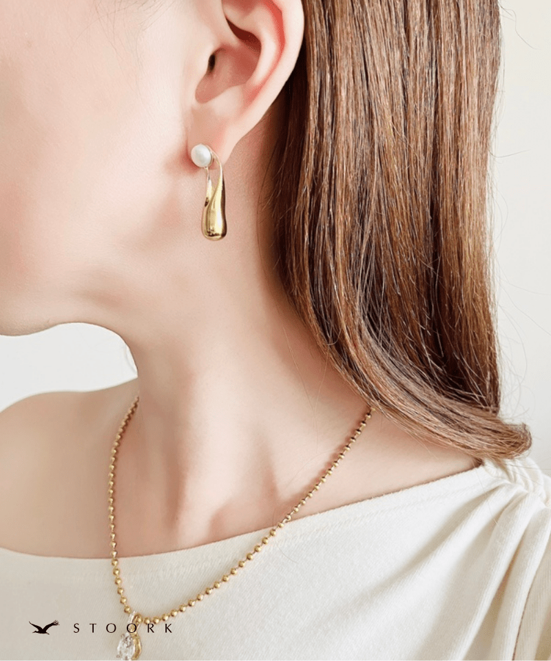 Curve Metal Pearl Pierce - stoork