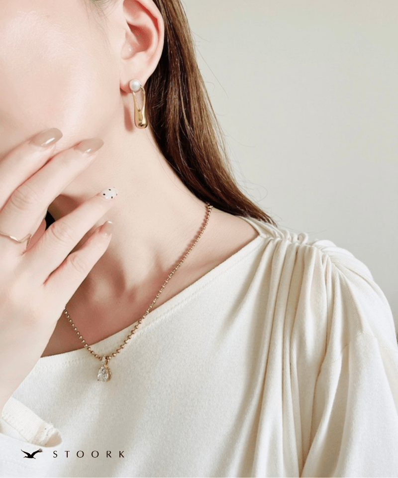 Curve Metal Pearl Pierce - stoork