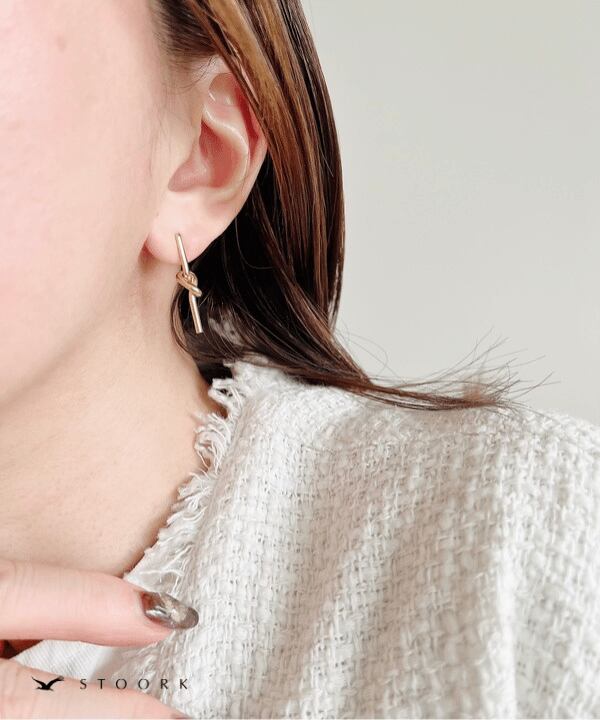 Knot Long Pierce | 金属アレルギー対応アクセサリー通販ショップ