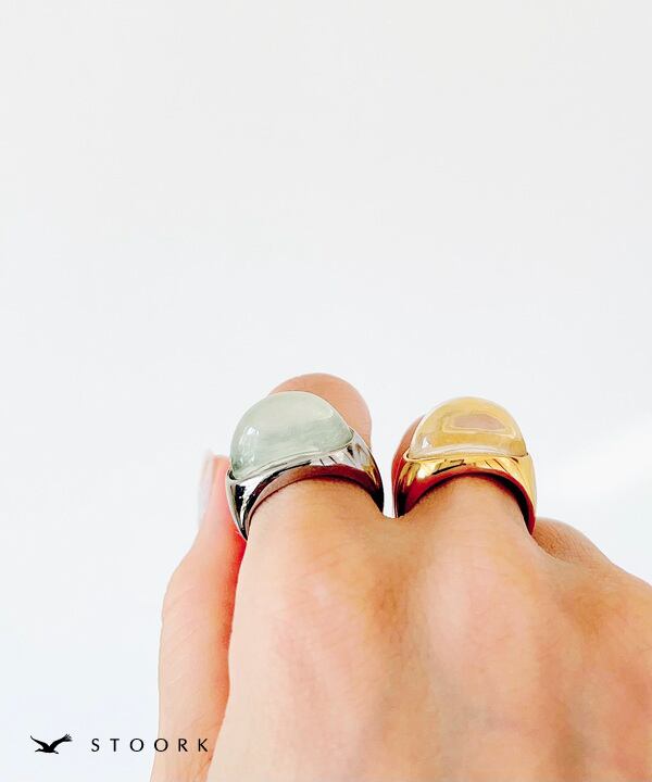 【再入荷】Clear Oval Ring