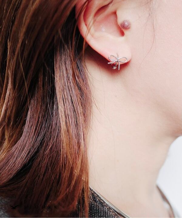 s925 Ribbon Hoop Pierce