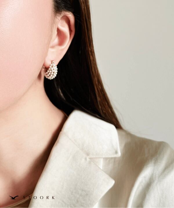 【再入荷】Basket Pearl Pierce