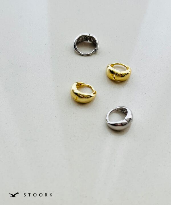 【再入荷】s925 Hoop Pierce_SS