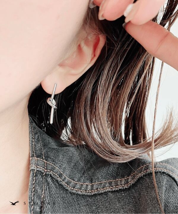 Knot Long Pierce | 金属アレルギー対応アクセサリー通販ショップ