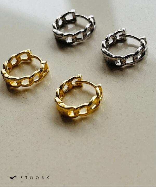 【再入荷】s925 Chain Hoop Pierce