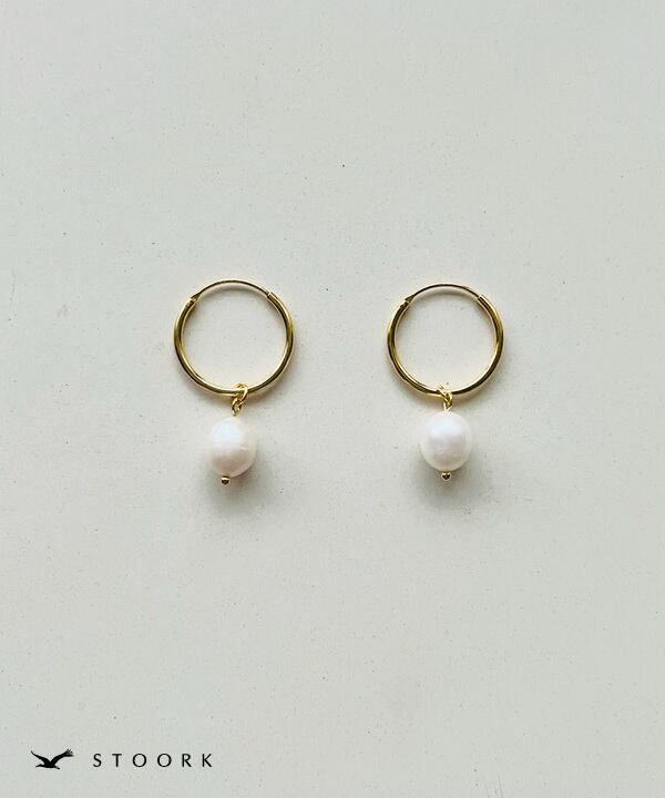 s925 Pearl Hoop Pierce