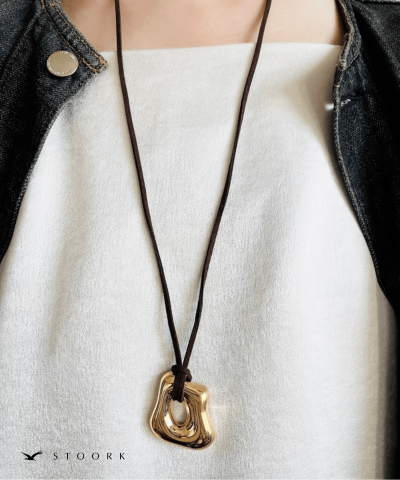 Design Motif Code Necklace - stoork