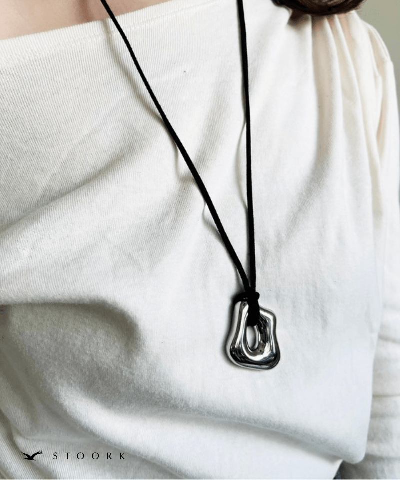 Design Motif Code Necklace - stoork