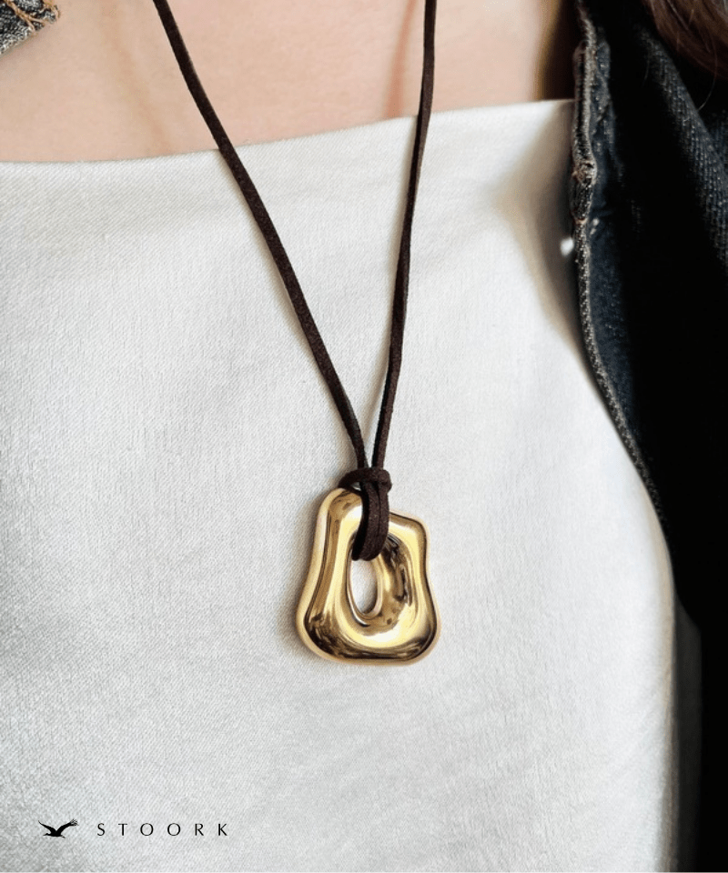 Design Motif Code Necklace - stoork